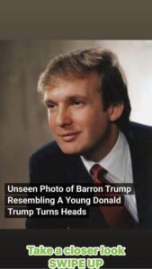 Barron Trump’s Striking Resemblance to a Young Donald Trump Goes Viral